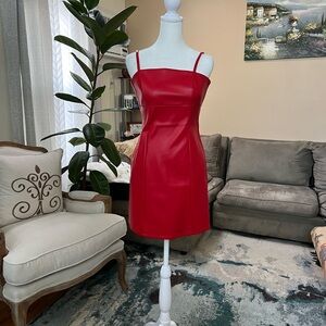 Elegant Red Mini Dress